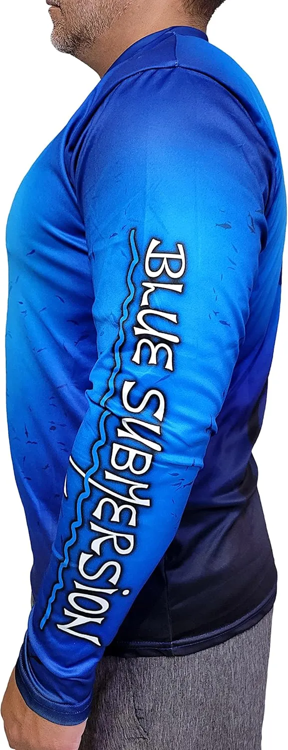 Long Sleeve UV Sun Protection UPF 40  Lightweight Quick Dry Fishing Shirt Outdoors Swimming Made in USA