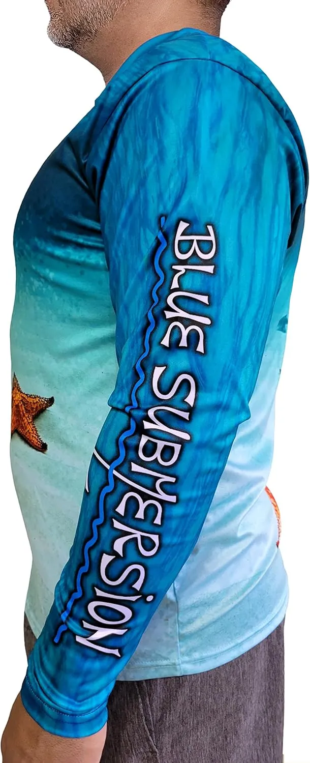 Long Sleeve UV Sun Protection UPF 40  Lightweight Quick Dry Fishing Shirt Outdoors Swimming Made in USA