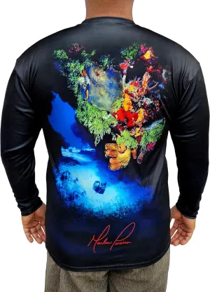 Long Sleeve UV Sun Protection UPF 40  Lightweight Quick Dry Fishing Shirt Outdoors Swimming Made in USA