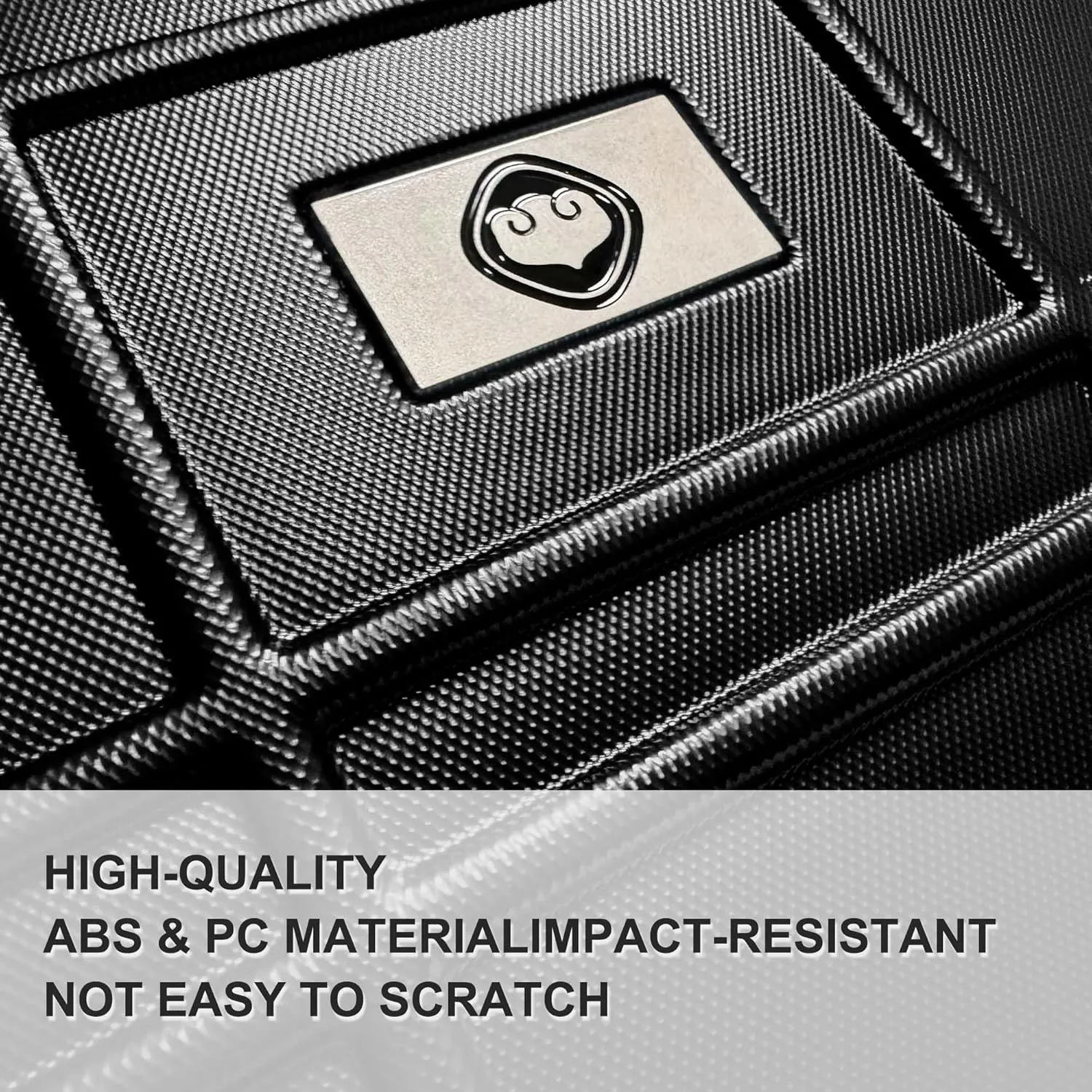 Luggage Set, 4pcs Luggage Sets, Hardside Expandable Suitcase with TSA Lock, Travel Luggage Set with Spinner Wheels, Lightweight Carry on Luggage, 12in/20in/24in/28in (Black)