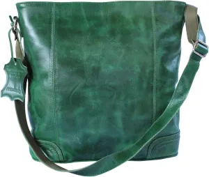 Madosh, Women's Crossbody Bag Hobo Purse Genuine Leather Large Capacity Shoulder Work Bag Bucket Handbag