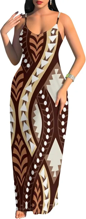 Maxi Dresses for Women Casual Floral Sleeveless Sundress Loose Summer Beach Long Dresses Spaghetti Strap Bodycon Dress S-3X