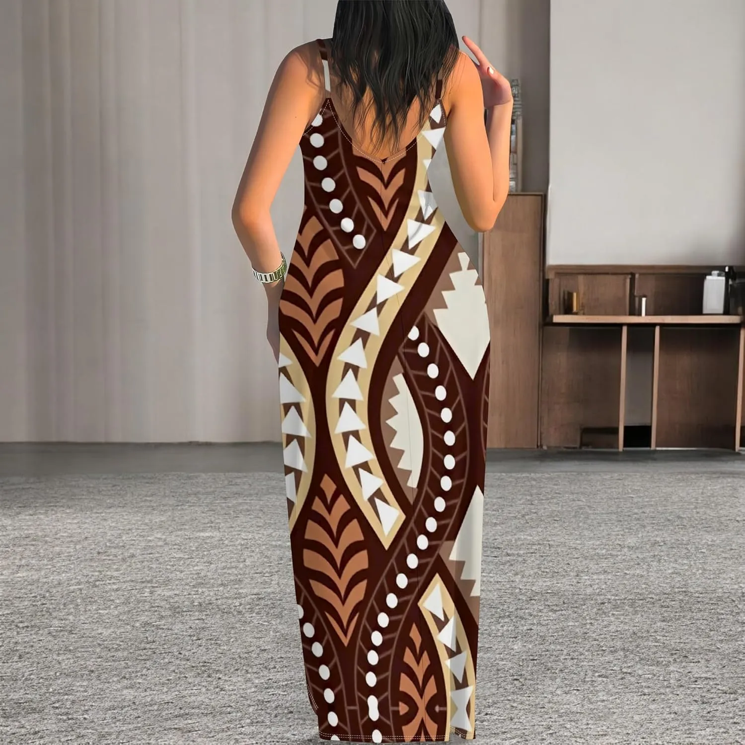 Maxi Dresses for Women Casual Floral Sleeveless Sundress Loose Summer Beach Long Dresses Spaghetti Strap Bodycon Dress S-3X