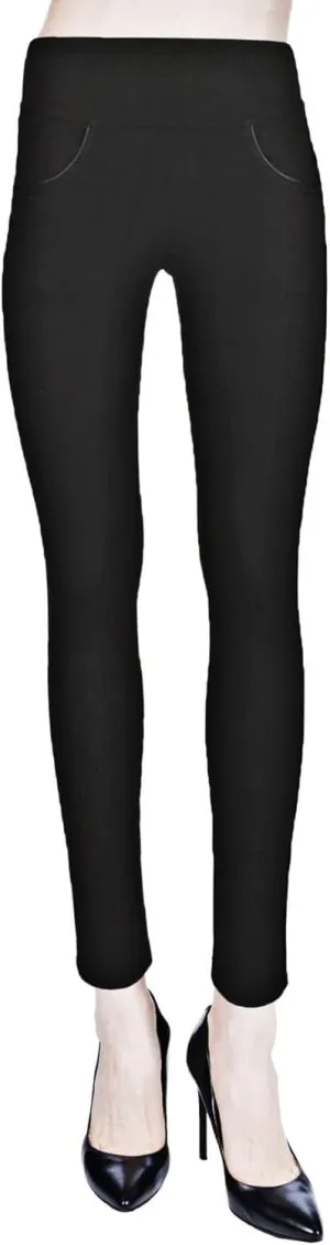 MeMoi Women's High-Waist Cotton Shaping Leggings