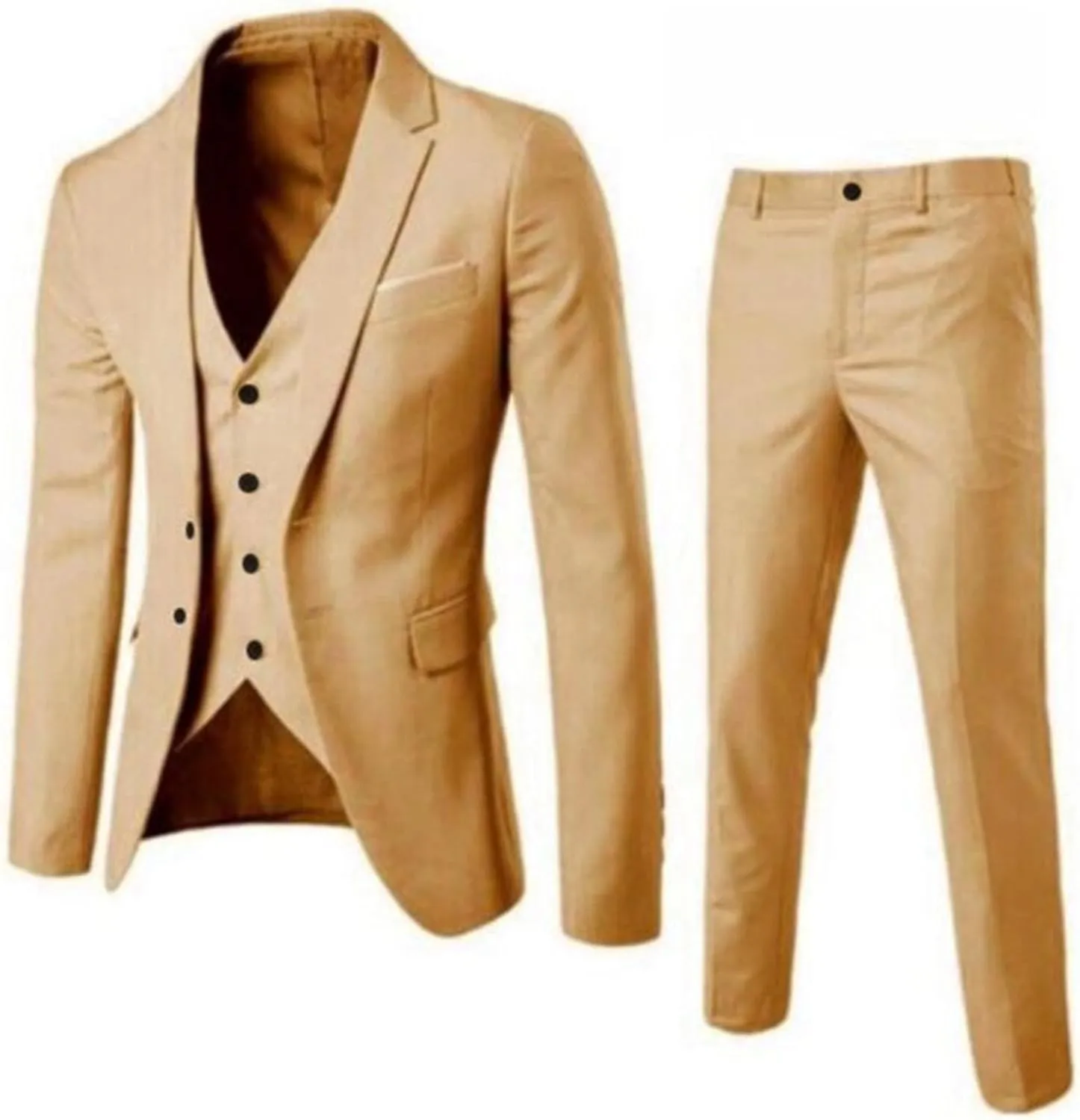 Men Suits 2024 3 Suit Business Wedding Party Jacket Vest & Pants Coat Fat Suit Mens Linen Sets Men Suits Regular