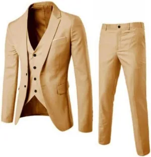 Men Suits 2024 3 Suit Business Wedding Party Jacket Vest & Pants Coat Fat Suit Mens Linen Sets Men Suits Regular