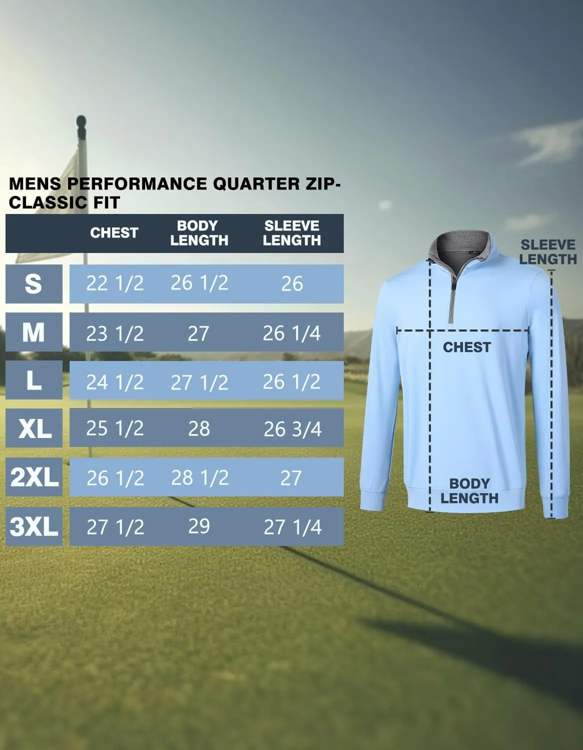 Men's 1/4 Zip Pullover UPF 50  Long Sleeve Golf Shirts Sun Protection Quick-Dry Athletic Sports Pullover Tops