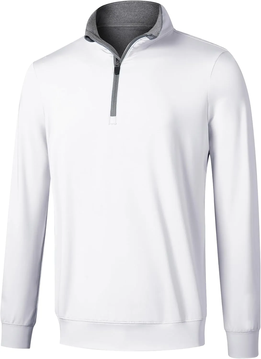 Men's 1/4 Zip Pullover UPF 50  Long Sleeve Golf Shirts Sun Protection Quick-Dry Athletic Sports Pullover Tops