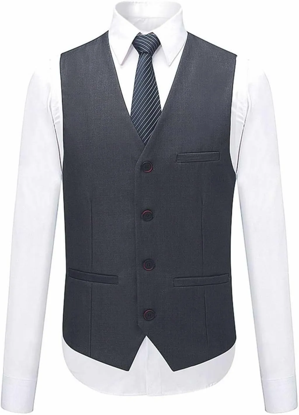 Mens 3 Piece Suit Dress Big and Tall Suit Slim Fit Balzer Jacket & Vest & Pants Set for Wedding Formal Prom Business