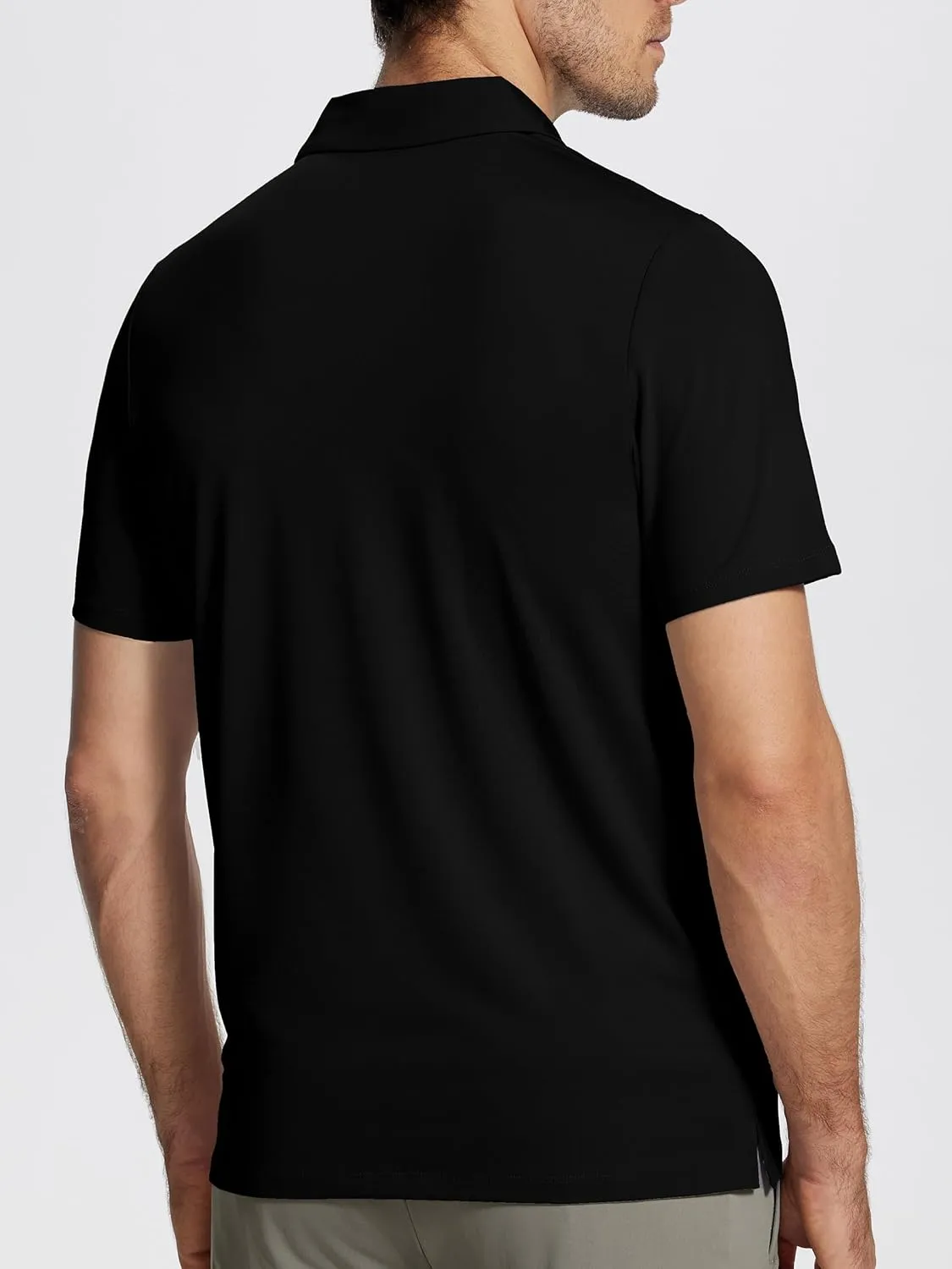 Mens Golf Shirt Short Sleeve Funny Print Golf Polo Shirts for Men Lightweight Dry Fit Quick Dry Collared Golf Polos