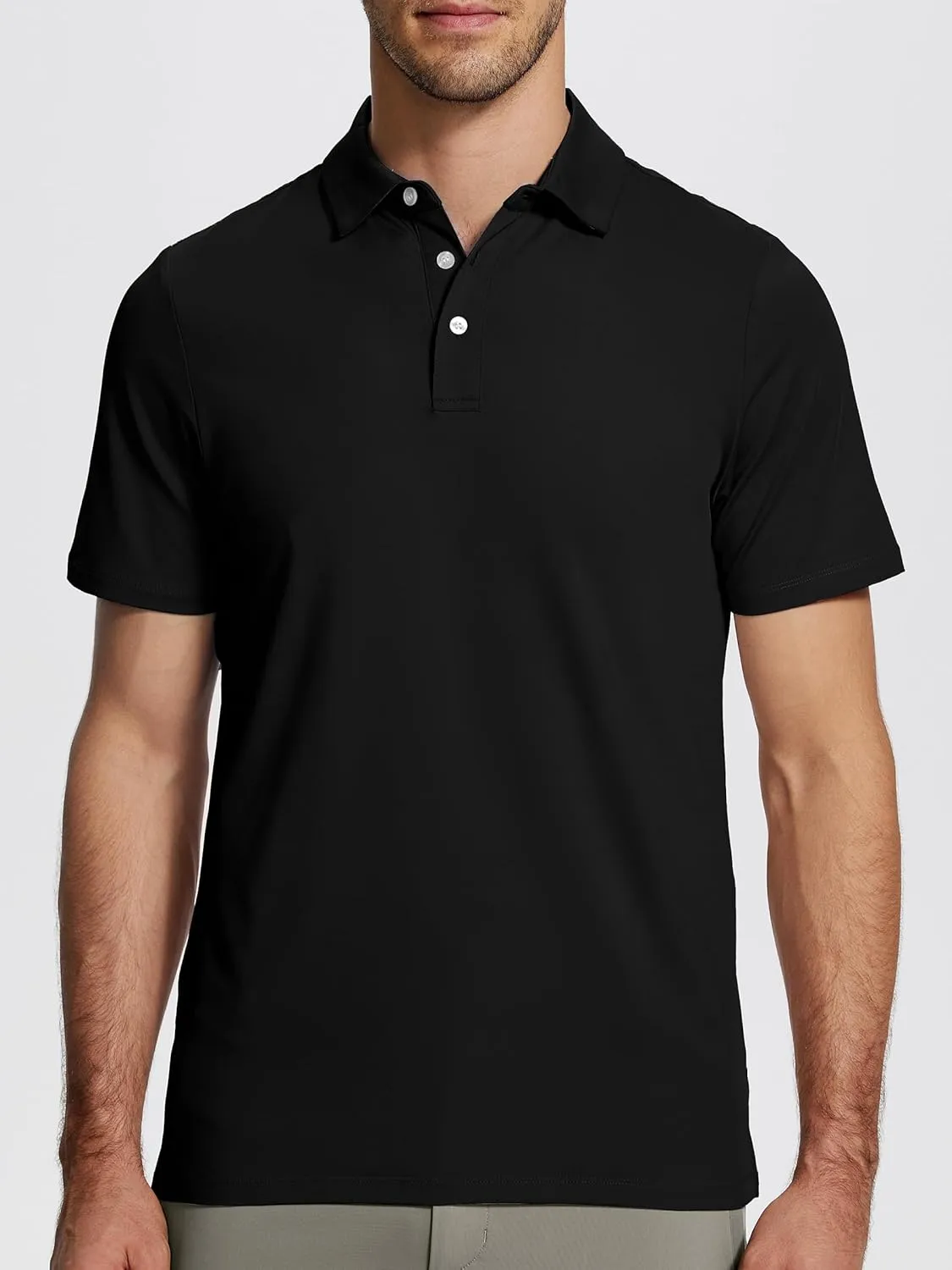 Mens Golf Shirt Short Sleeve Funny Print Golf Polo Shirts for Men Lightweight Dry Fit Quick Dry Collared Golf Polos