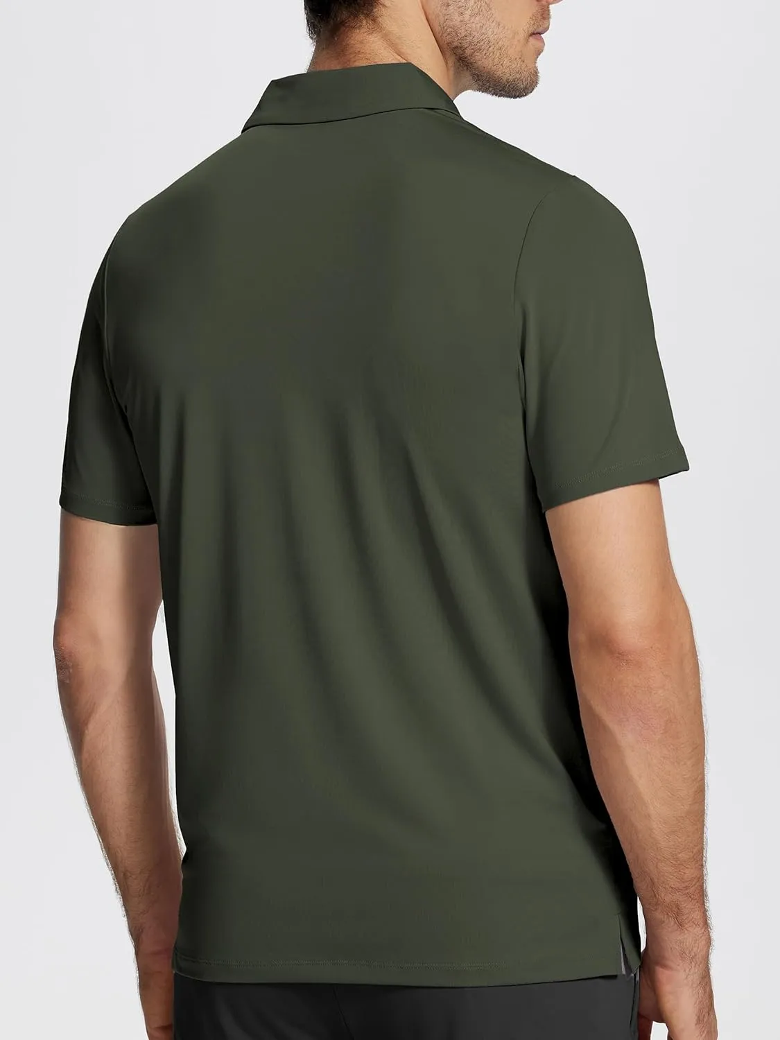 Mens Golf Shirt Short Sleeve Funny Print Golf Polo Shirts for Men Lightweight Dry Fit Quick Dry Collared Golf Polos