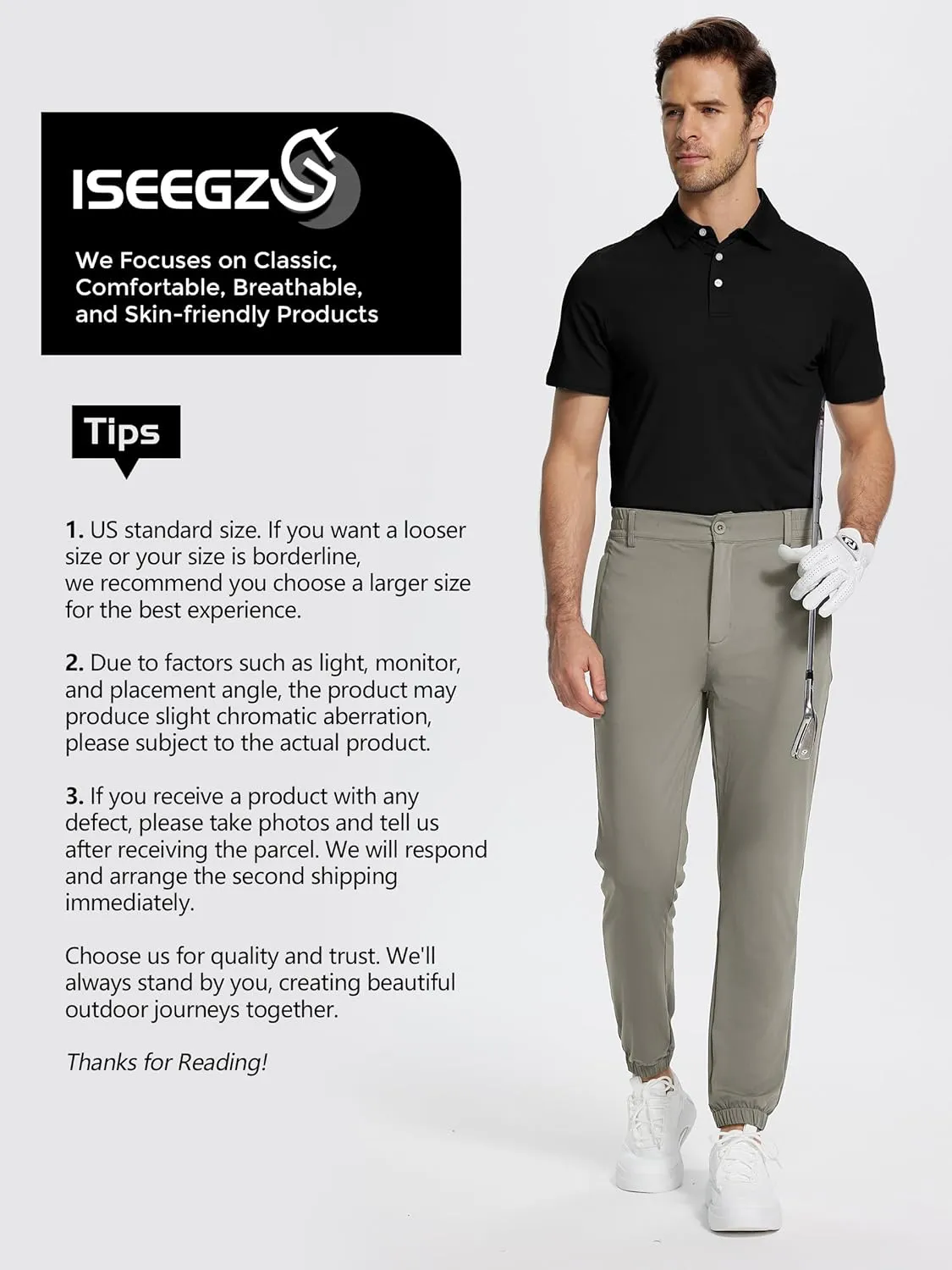 Mens Golf Shirt Short Sleeve Funny Print Golf Polo Shirts for Men Lightweight Dry Fit Quick Dry Collared Golf Polos