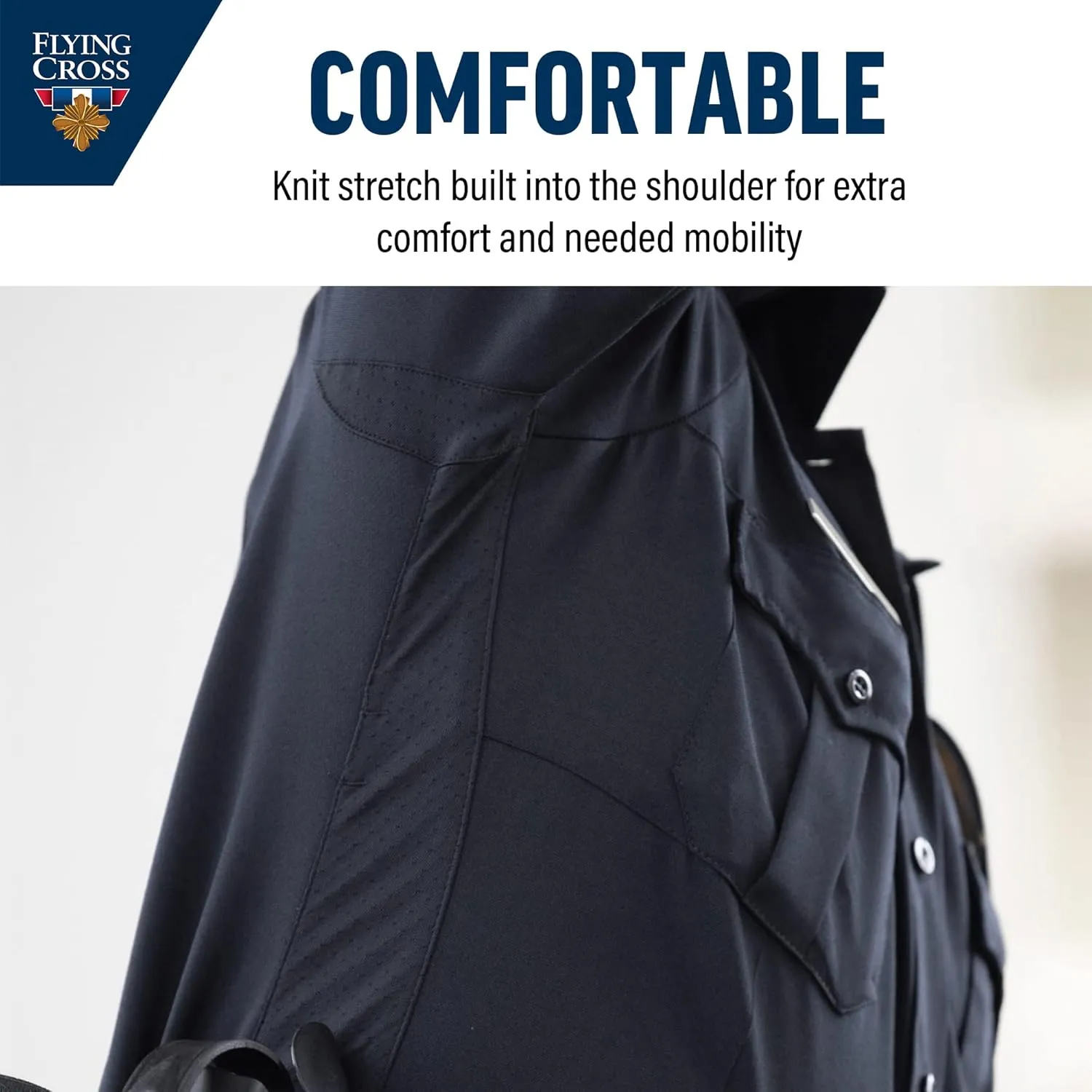 Mens Police Officer Gear Tactical Shirts Law Enforcement Uniform Moisture Wicking Long Sleeve with Zip