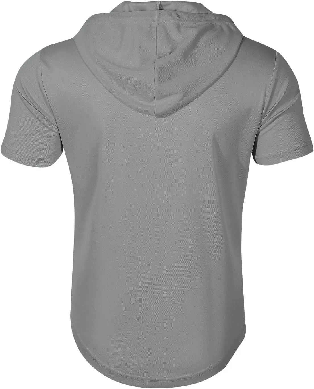 Mens Shirts Hoodies for Men Short Sleeve Quarter Zip Hoodie Lightweight Oversized Hooded Tshirts with Pocket