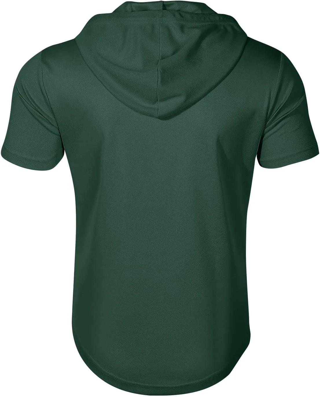 Mens Shirts Hoodies for Men Short Sleeve Quarter Zip Hoodie Lightweight Oversized Hooded Tshirts with Pocket