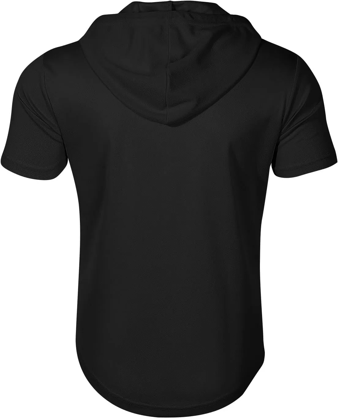 Mens Shirts Hoodies for Men Short Sleeve Quarter Zip Hoodie Lightweight Oversized Hooded Tshirts with Pocket