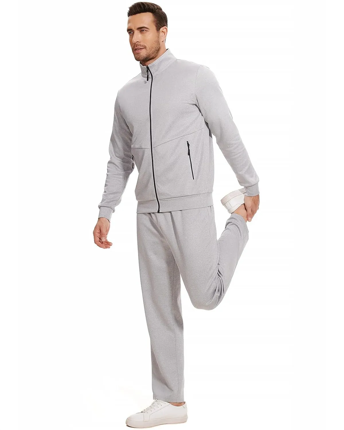 Men's Tracksuits Sweatsuits for Men Track Suits 2 Piece Set Casual Running Jogging Warm Up Full Zip Sweat Suits