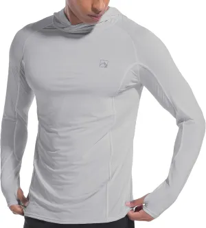 Men's UPF50  Hoodie Shirts Rash Guard Long Sleeve UV Sun Protection Lightweight Quick Dry SPF Fishing Athletic Running Swim