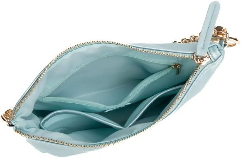 MKF Collection Shoulder Bag for Women, Vegan Leather Handbag Top-Handle Hobo Bag Purse Chain Strap By Mia K