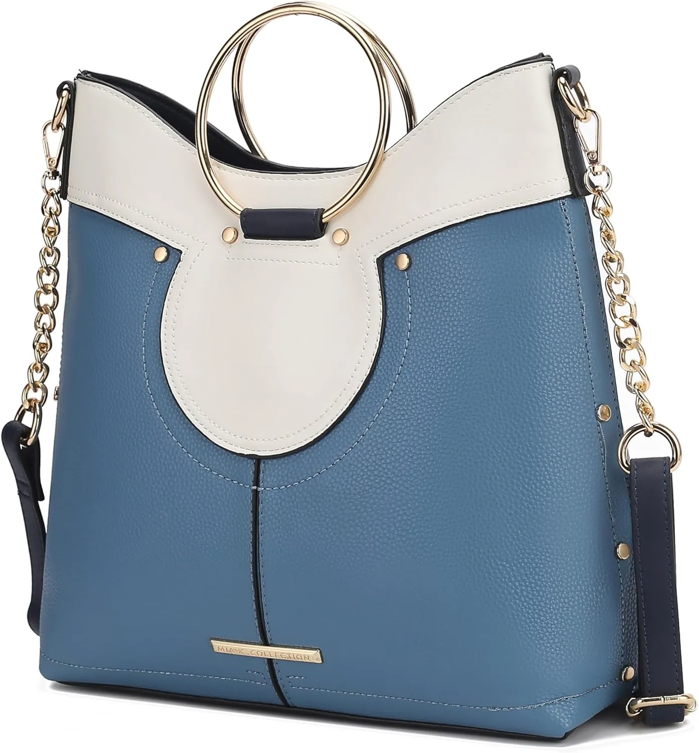 MKF Collection Women's Satchel Bag,Vegan Leather Top Handle Shoulder Bag Handbag Purse by Mia K