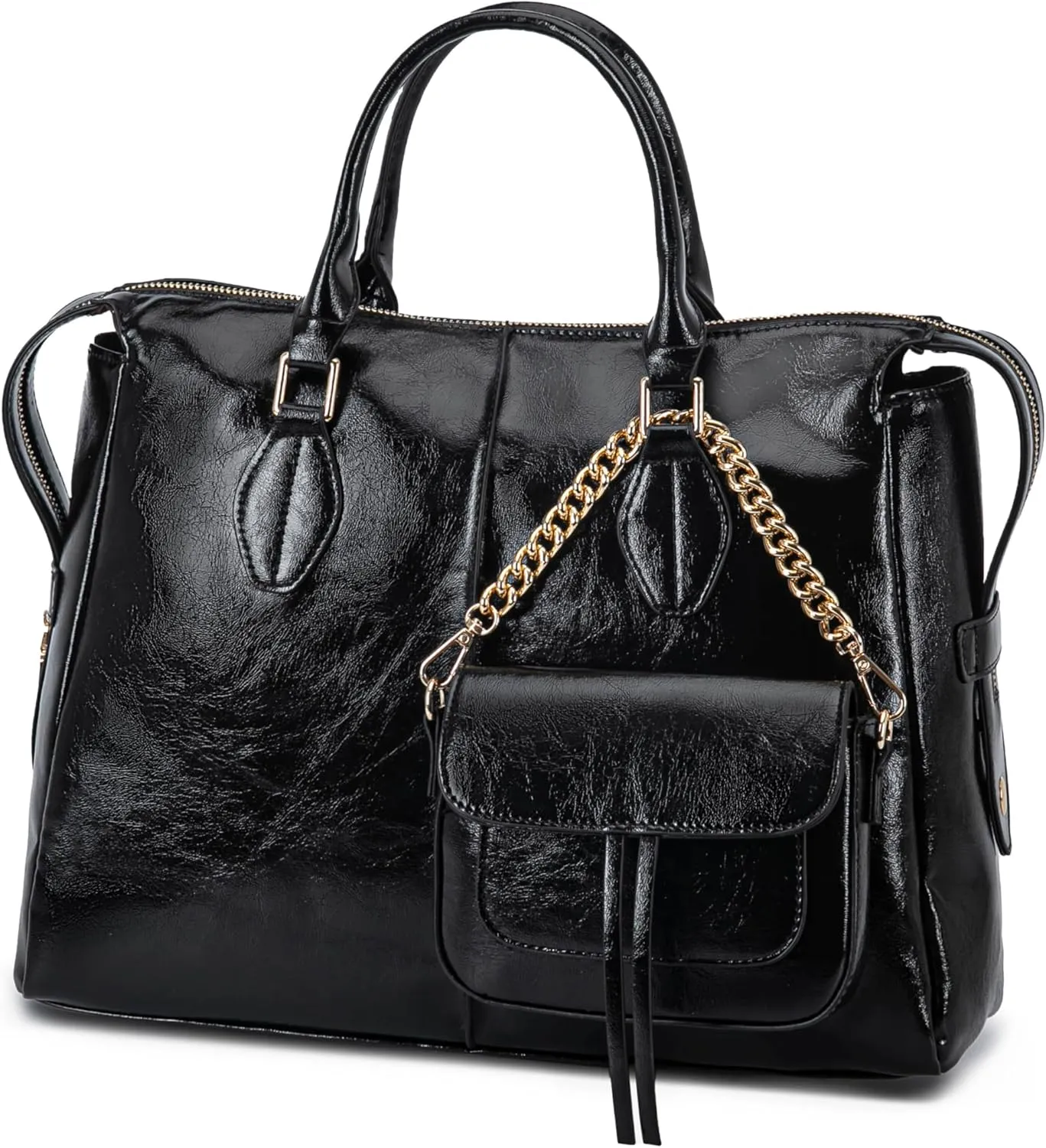 MKF Collection Women's Tote Bag & Wristlet Wallet Purse Set, Vegan Leather Shoulder Bag Top-Handle Handbag by Mia K