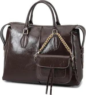 MKF Collection Women's Tote Bag & Wristlet Wallet Purse Set, Vegan Leather Shoulder Bag Top-Handle Handbag by Mia K