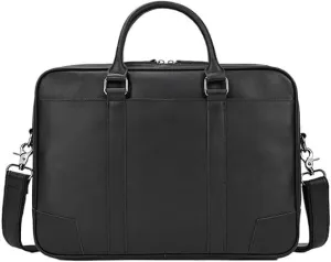 Nordic Leather Men's Handbag Business Briefcase Simple File Office Computer Bag for Office Commute