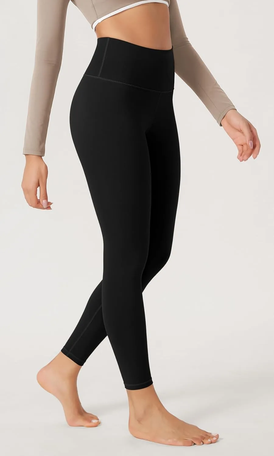 ODODOS Women's High Waist Workout Leggings 2-Pack Tummy Control Yoga Pants - 25" / 28" Inseam, ODLEX Fabric-Squat Proof
