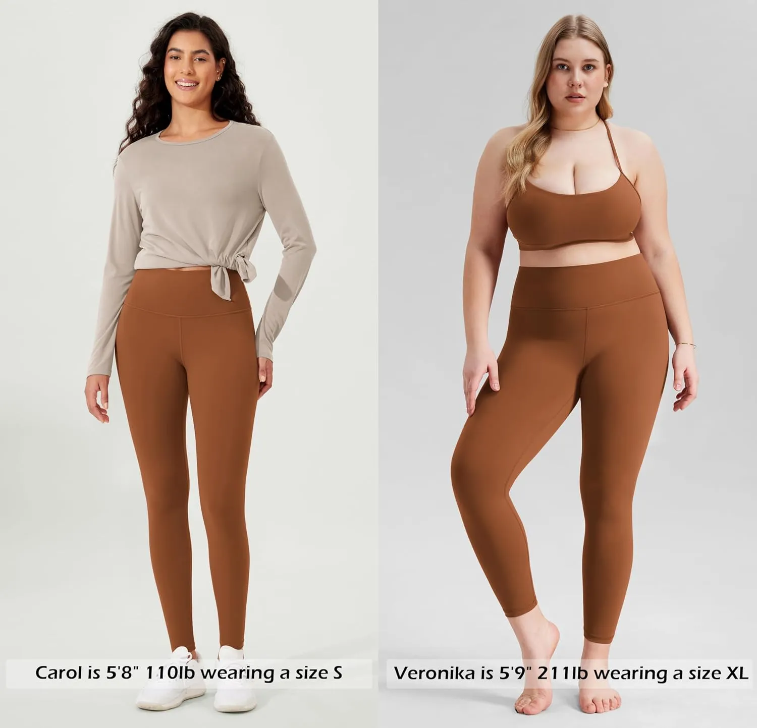 ODODOS Women's High Waist Workout Leggings 2-Pack Tummy Control Yoga Pants - 25" / 28" Inseam, ODLEX Fabric-Squat Proof