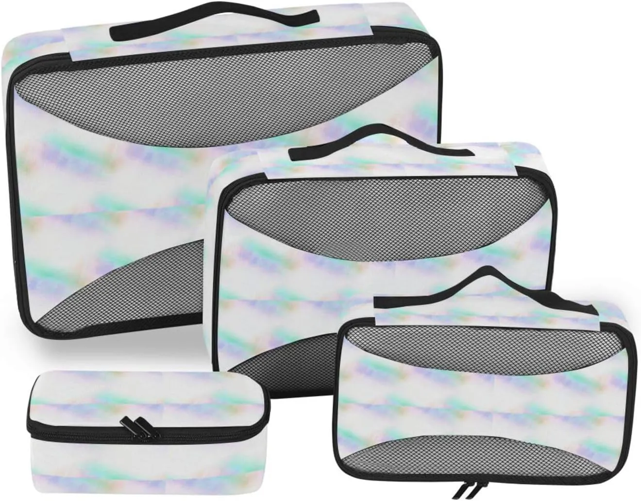 Packing Cubes for Travel Set of 4 Luggage Cubes Luggage Packing Organizers Packing Cuves Aqua Blue Green