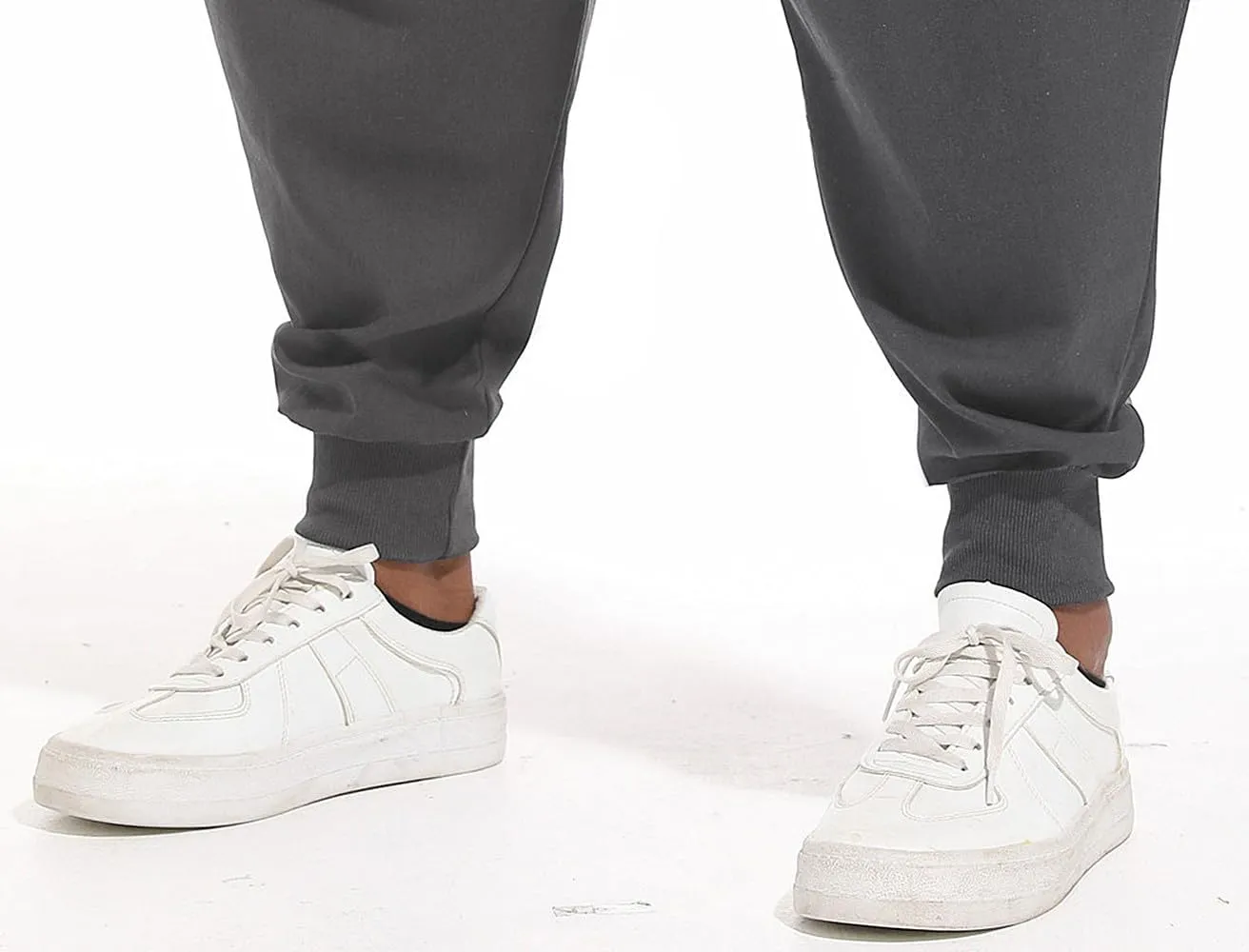 perdontoo Mens Harem Pants Casual Drawstring Aladdin Hippie Cotton Drop Crotch Trouser