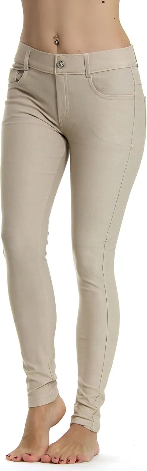 Prolific Health Women's Jean Look Jeggings Tights Slimming Many Colors Spandex Leggings Pants Capri S-XXXL