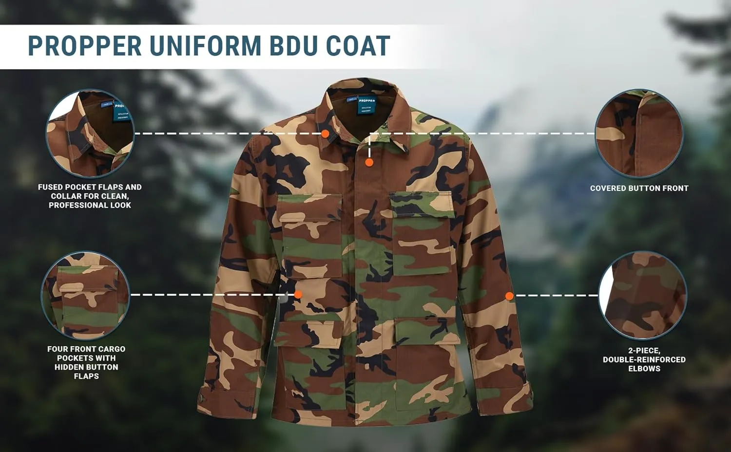 Propper Men's F545455-Men's BDU Coat