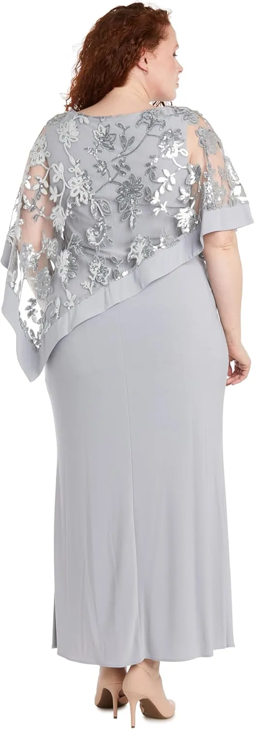 R&M Richards Women's Luna Shine Lace Gown