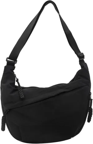 Regularlyk Crossbody Bag, Regularlyk Women's Fashion Plain Color Nylon Crossbody Hobo Bag Purse