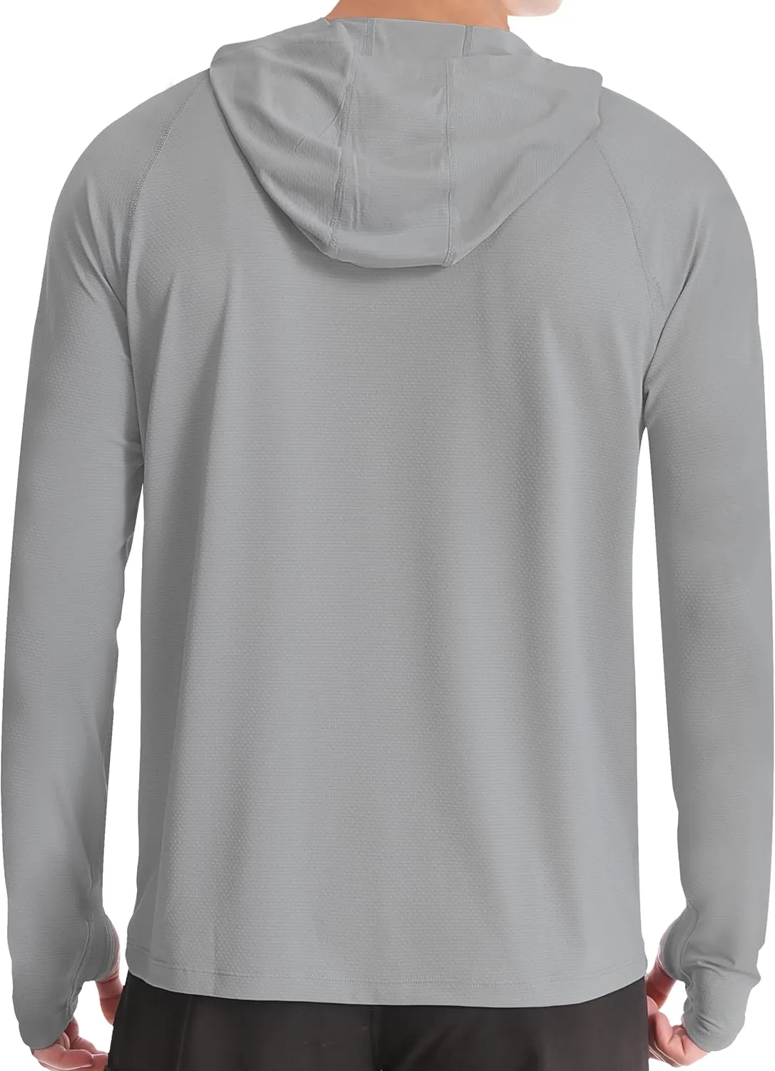 Roadbox UPF 50  Fishing Shirts for Men, Long Sleeve UV Protection Sun Hoodie, Swim Rash Guard for Hiking Running Workout