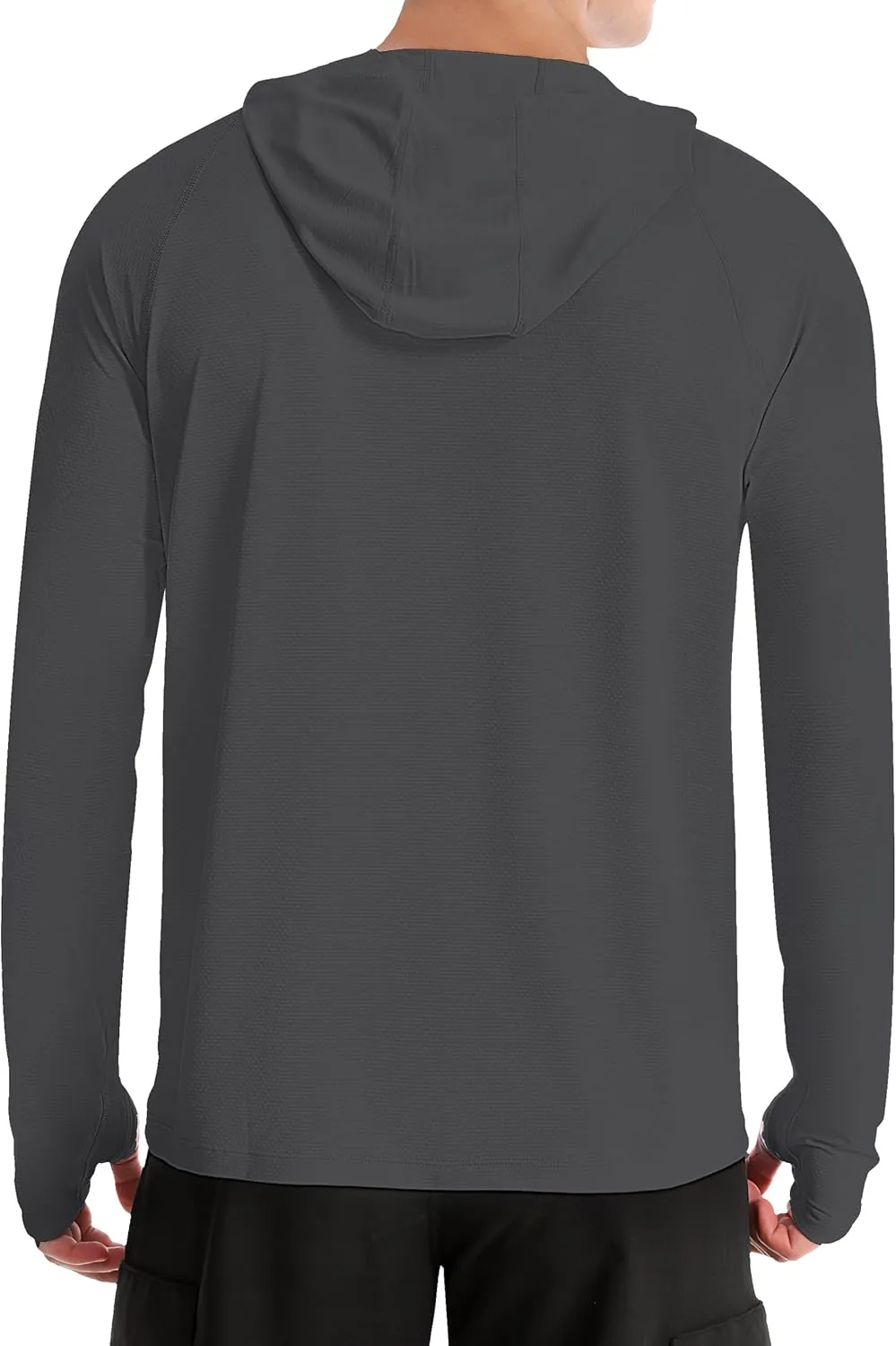 Roadbox UPF 50  Fishing Shirts for Men, Long Sleeve UV Protection Sun Hoodie, Swim Rash Guard for Hiking Running Workout