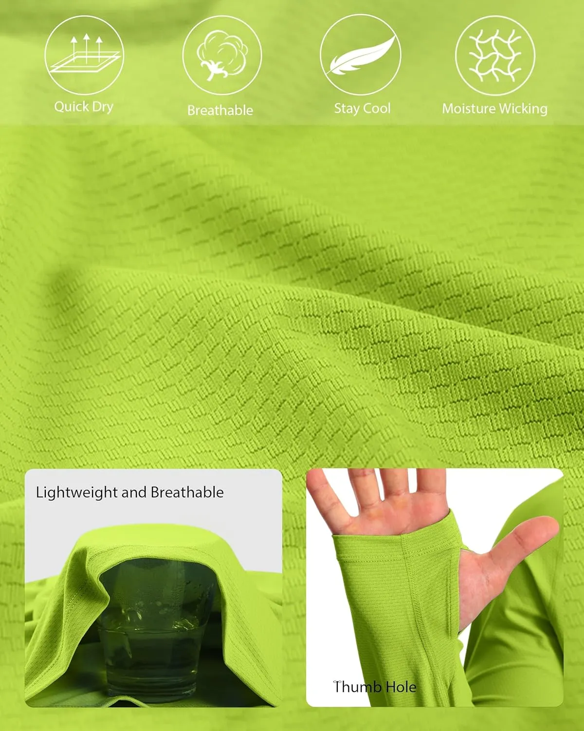 Roadbox UPF 50  Fishing Shirts for Men, Long Sleeve UV Protection Sun Hoodie, Swim Rash Guard for Hiking Running Workout