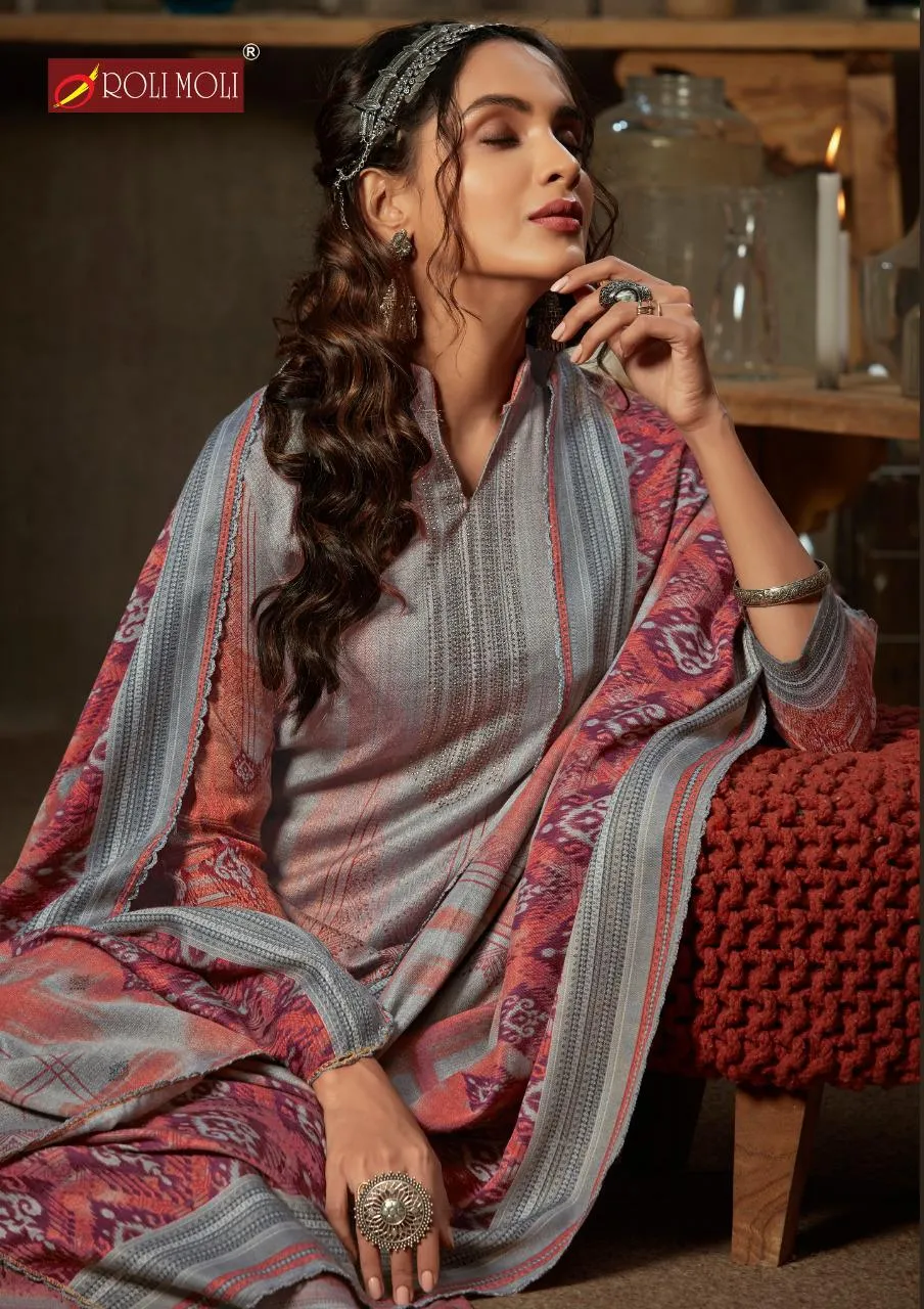 Roli Moli Creation Presents Silky Vol 6 Pashmina Printed Fancy Designer Salwar Kameez