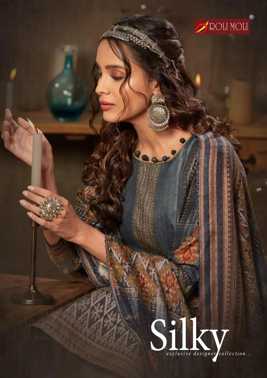 Roli Moli Creation Presents Silky Vol 6 Pashmina Printed Fancy Designer Salwar Kameez