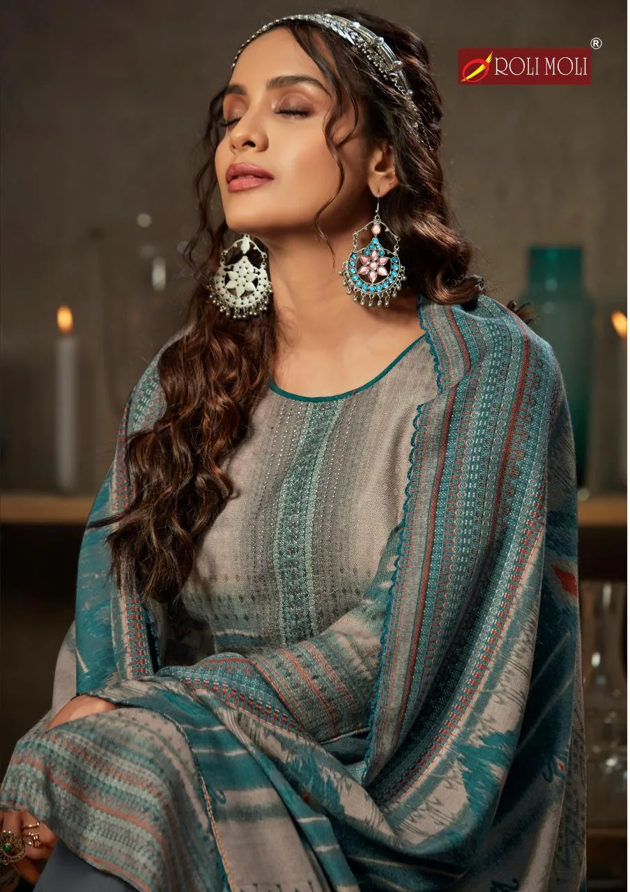 Roli Moli Creation Presents Silky Vol 6 Pashmina Printed Fancy Designer Salwar Kameez