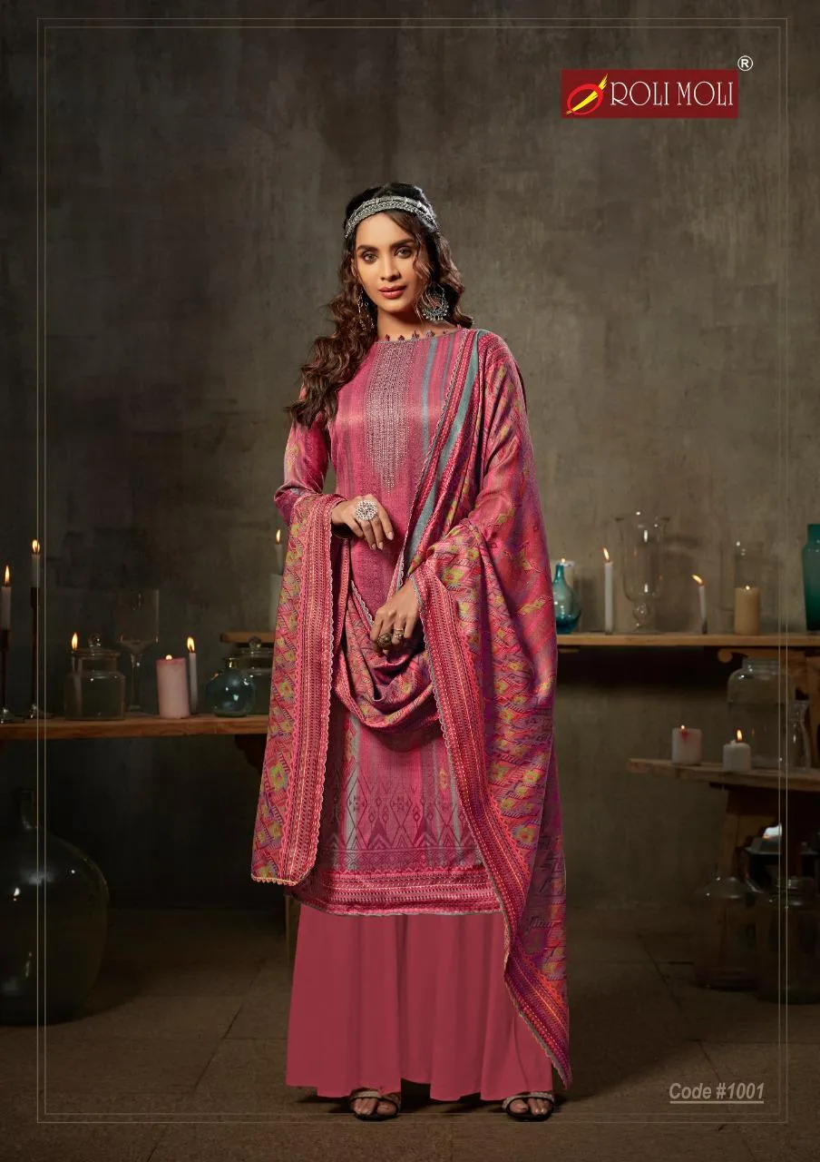 Roli Moli Creation Presents Silky Vol 6 Pashmina Printed Fancy Designer Salwar Kameez
