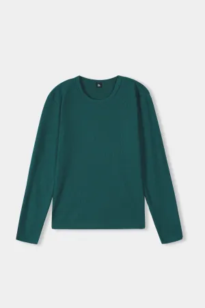 Round Neck Top in Deep Teal