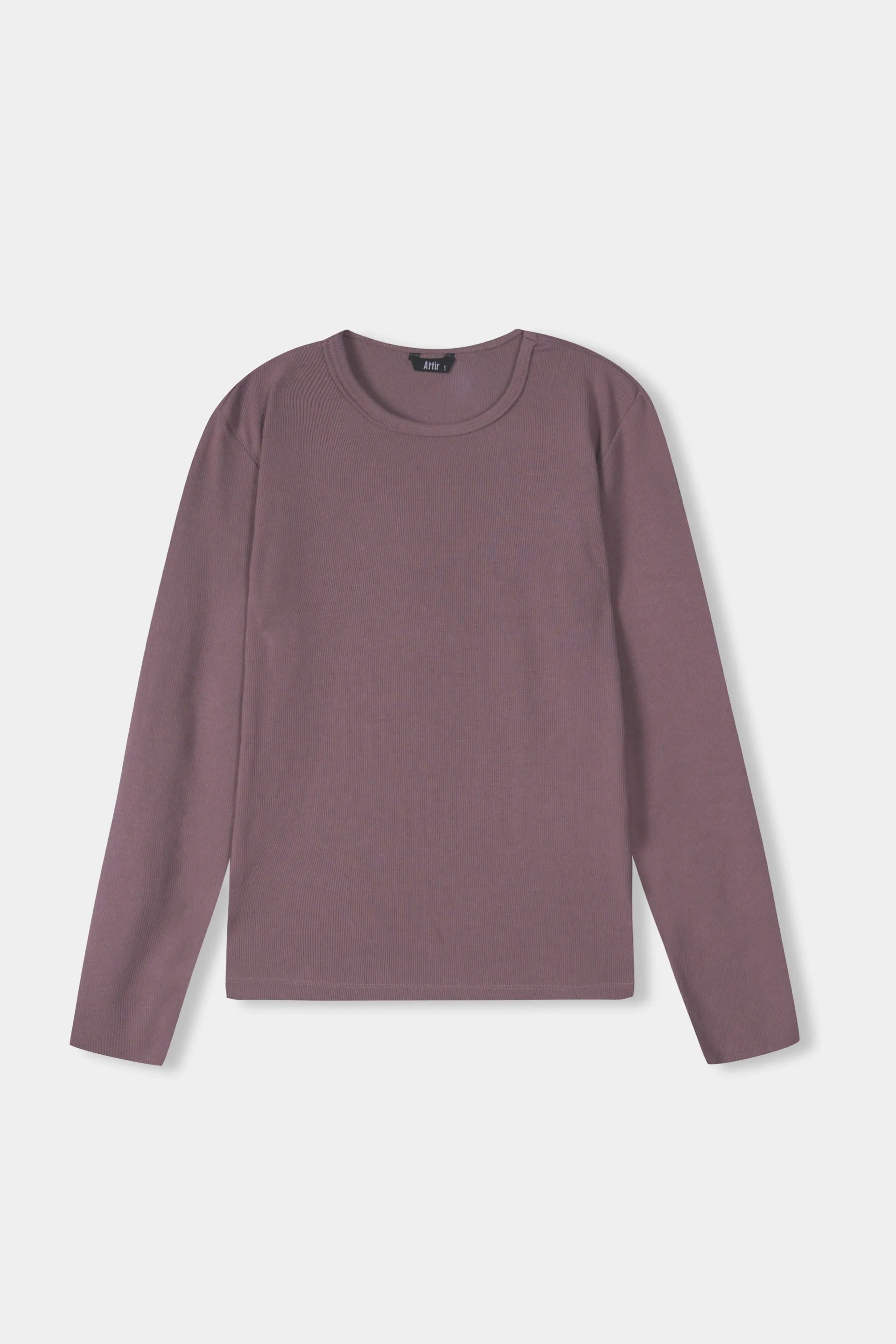 Round Neck Top in Mauve Purple
