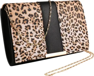 ROXIE Womens Clutch Purse Snakeskin Evening Bag Wedding Bridal Prom Party Handbag for Women