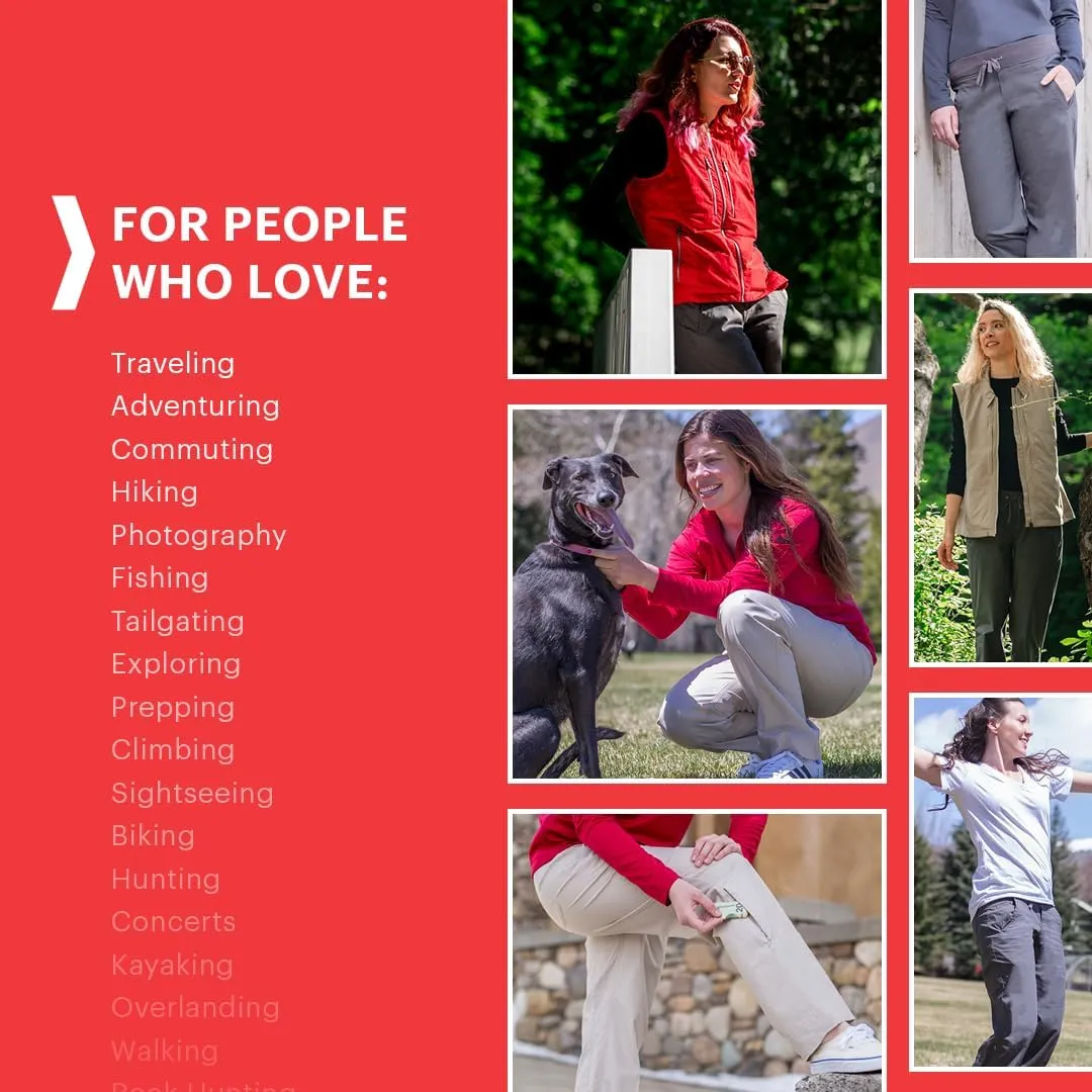 SCOTTeVEST Margaux Cargaux Everyday Cargo Pant for Women - 7 Hidden Pockets - for Travel & More