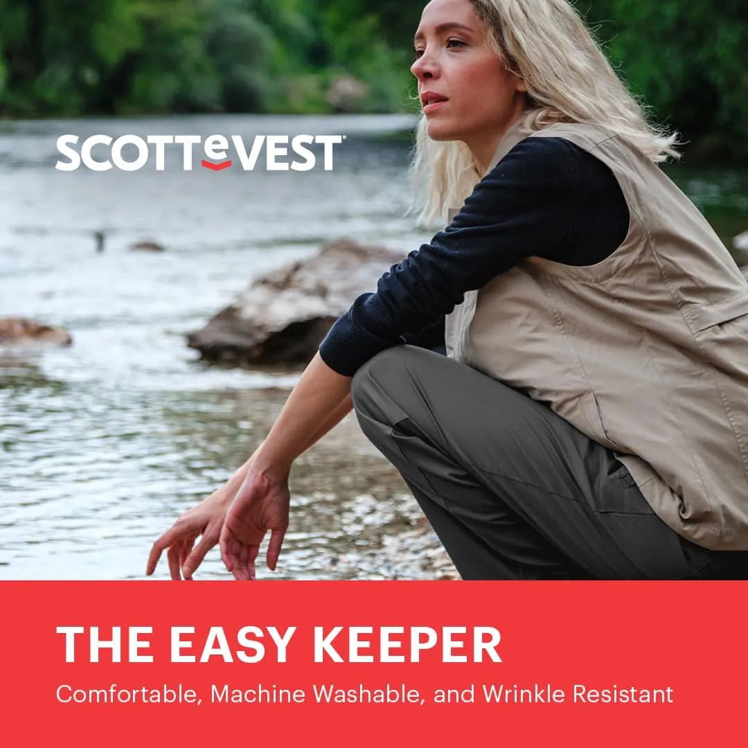 SCOTTeVEST Margaux Cargaux Everyday Cargo Pant for Women - 7 Hidden Pockets - for Travel & More