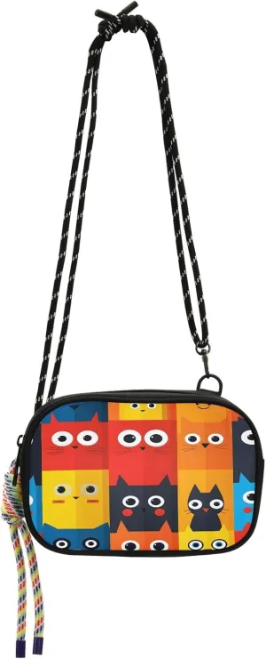 senya Cell Phone Purses Small Crossbody Bags Handbag Wallet for Women Mini Shoulder Bag Cat Abstract Pattern
