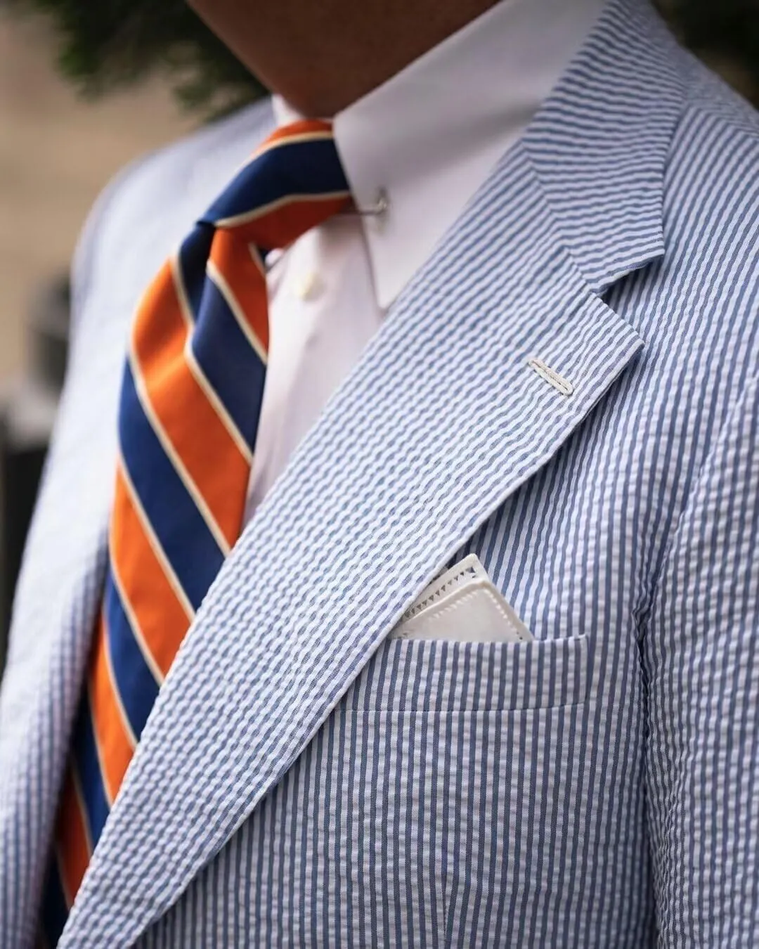 SHUZHXLZANGY Men Seersucker Sports Coat Leisure Summer Jacket Seersucker Blazer for Men Beach Wedding Blazer